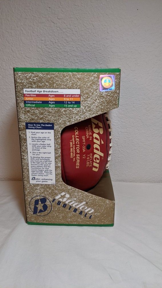 Brian Urlacher Autographed Football with 12 Inch NFL Figure