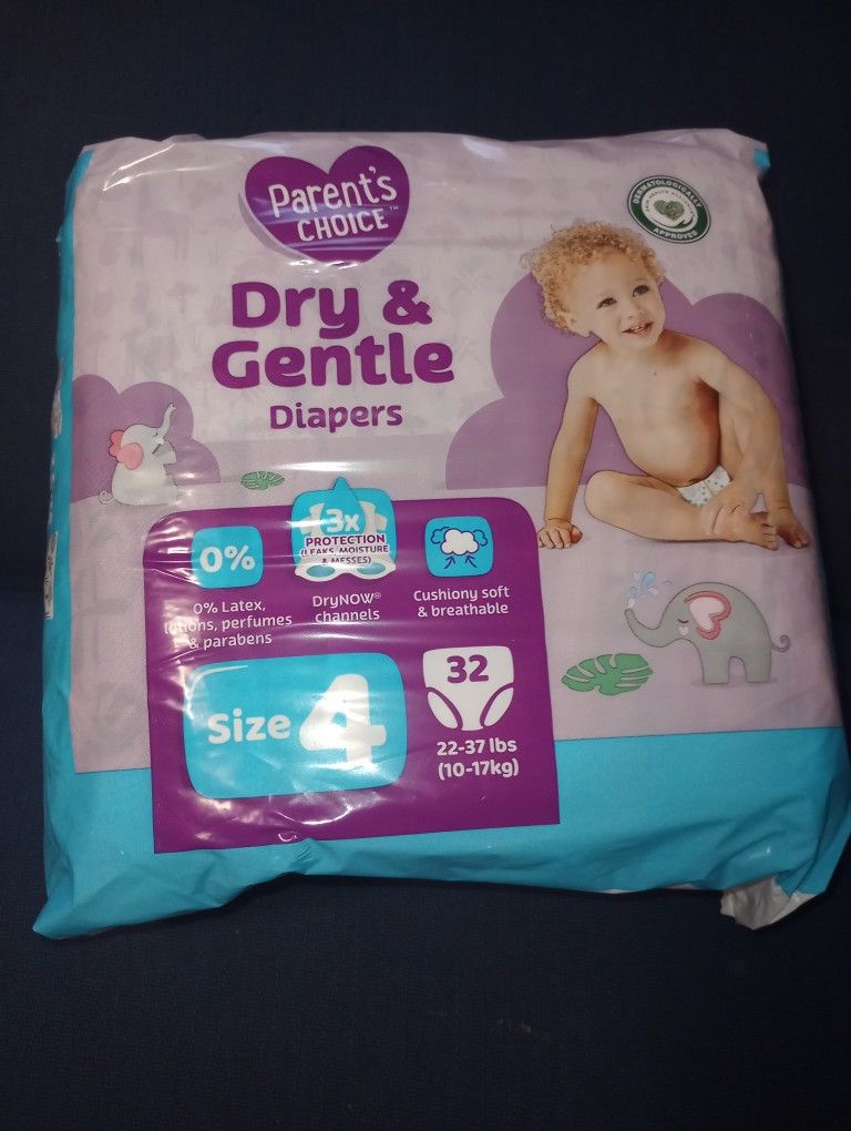 Diapers for babies size 4 (32 count)