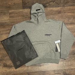 Dark Oatmeal Essentials Hoodie Size M