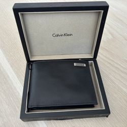Black Calvin Klein Leather Wallet 