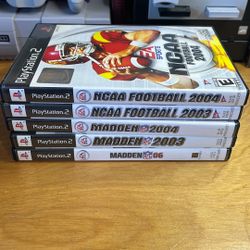 PlayStation 2 / PS2 - Madden And NCAA Football Games 
