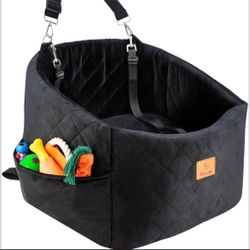 NEW  Dog Car Seat for Small Dogs, Memory Foam Dog Booster Car Seats with Thick Cushion for Dogs Under 30lbs, Detachable Washable Pet Travel Bed with S