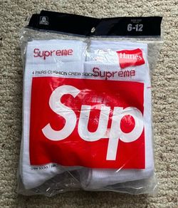White Supreme Socks