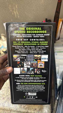 The Beatles remastered cd and dvd set