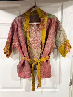 #166 NEW Kantha boho Jacket