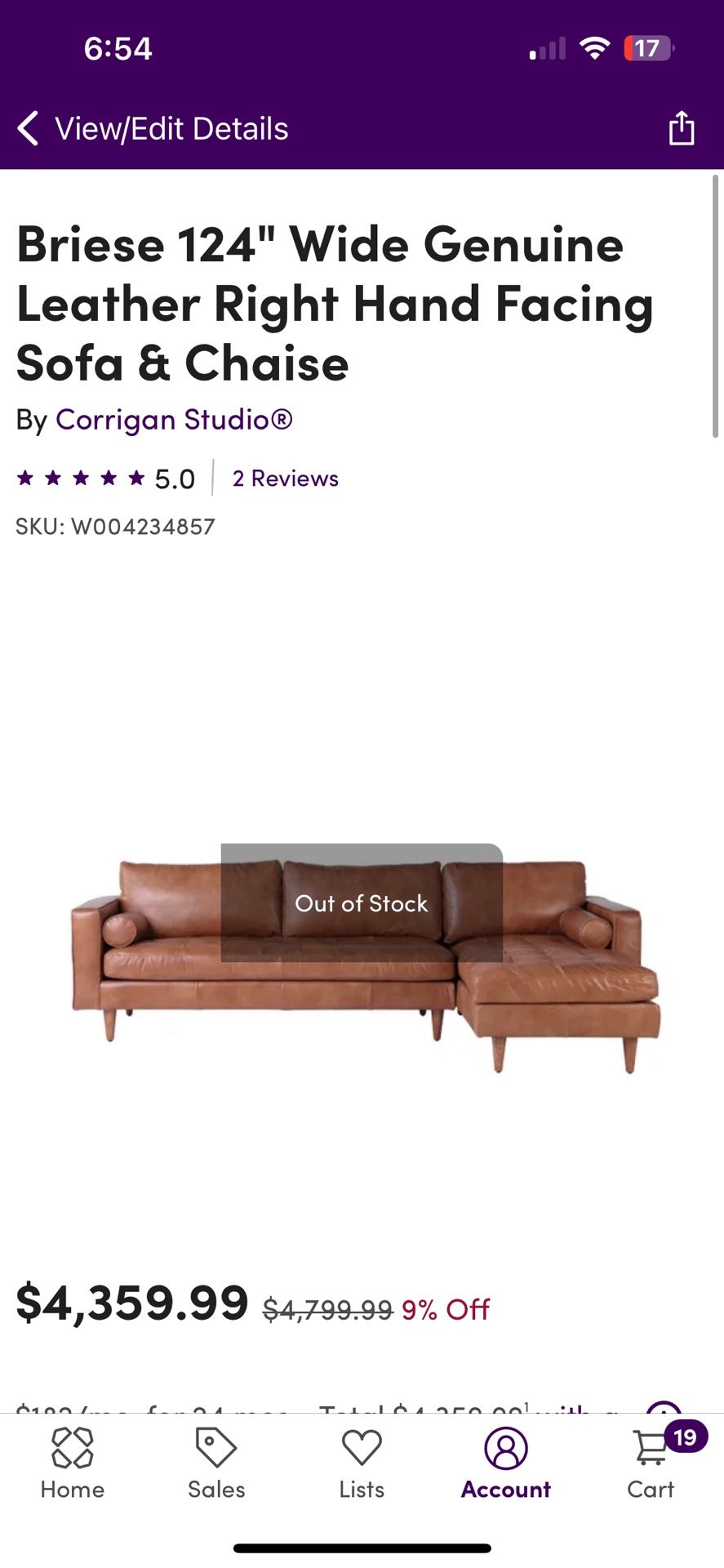 Leather Sectional Sofa