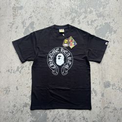 Chrome x Bape Black tee