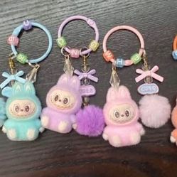 Mini Labubu keychains Bundle Of 2