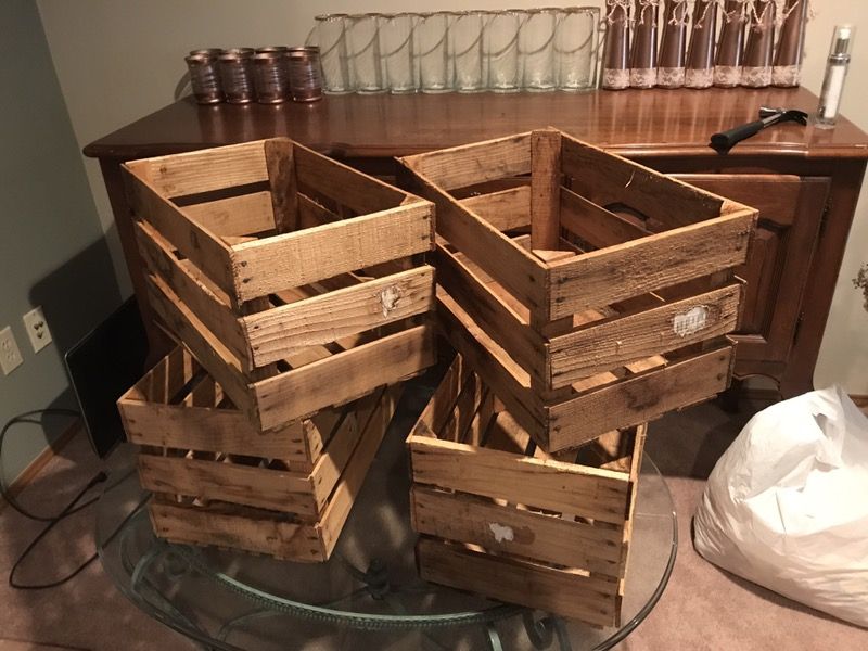 Wooden crates