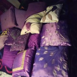 Bundle Of Purple Pillows,Can Be Bought Separately,$35 For All