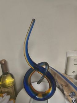 Venetian glass spiral desk piece