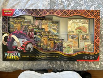Pokemon Paldean Fates Great Tusk EX & Iron Treads EX Premium Collection