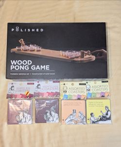 Drinking Game & Coasters ALL NEW in original packaging