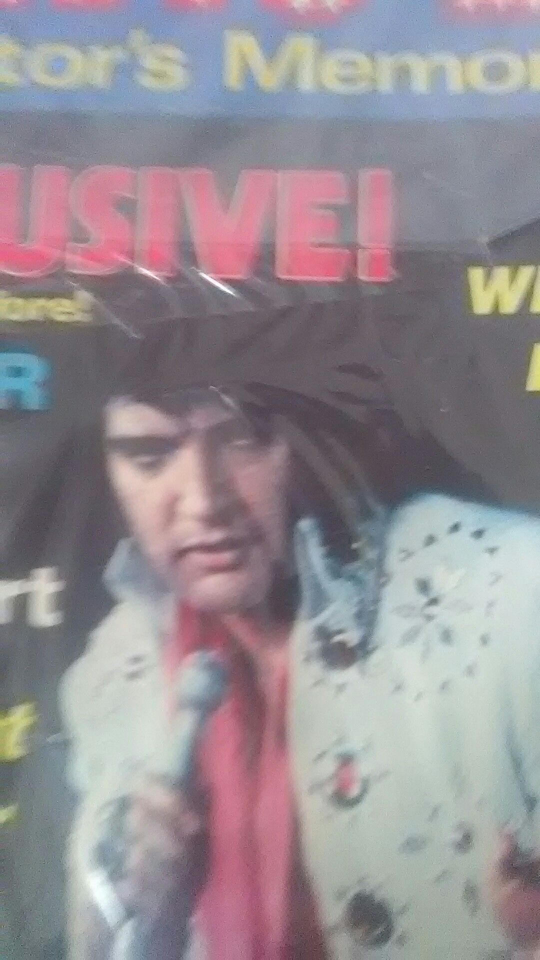 Elvis magazine with poster