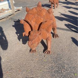 Rustic miniature dinosaur