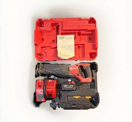 Milwaukee Sawzall 2720-20 M18 18V Reciprocating Saw Kit, Li-Ion Battery, Case