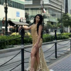 Gold Prom Dress For Sale 
