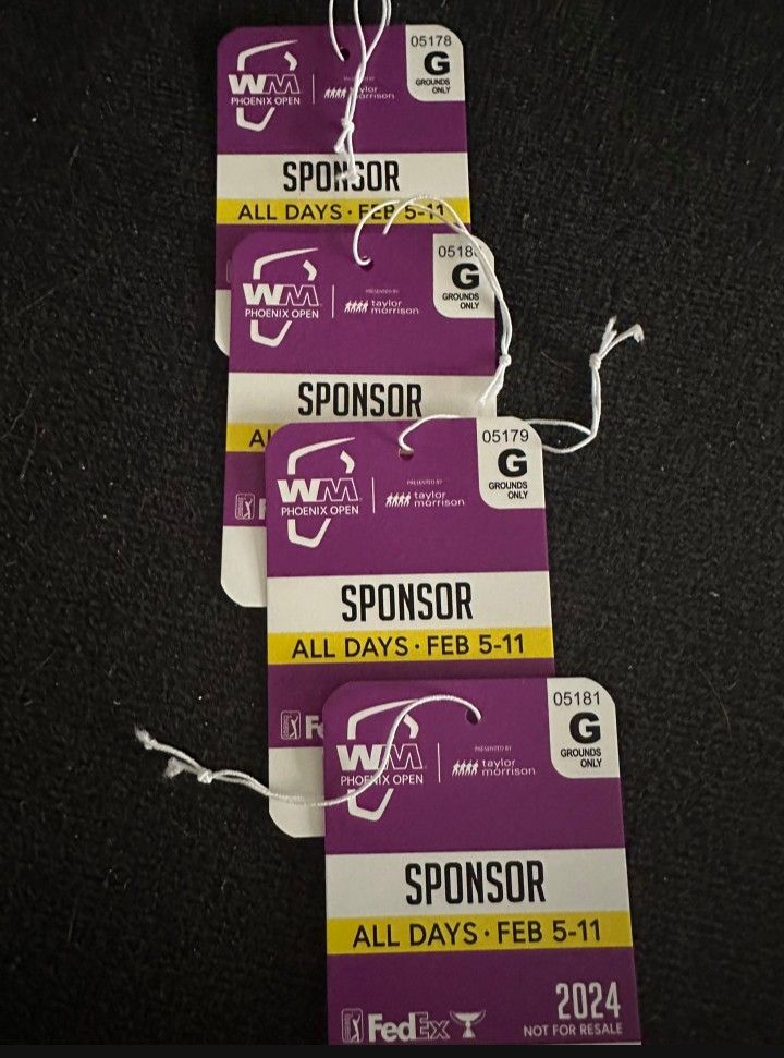 Phoenix Open Sponsor All Week Ga