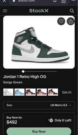 Men’s Jordan 1 Gorge green