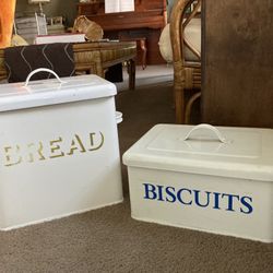 Vintage Bread & Biscuit Bins