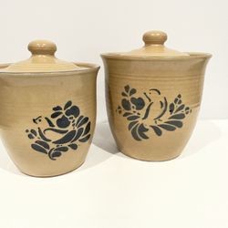 Ceramic Kitchen Canisters by Pfaltzgraff 