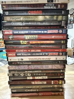 LOT OF METAL CONCERT DVD OZZIE SLAYER BOWIE AND MORE!