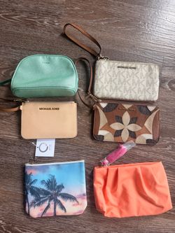 Lot of Name Brand Wallet Clutches Makeup Bags