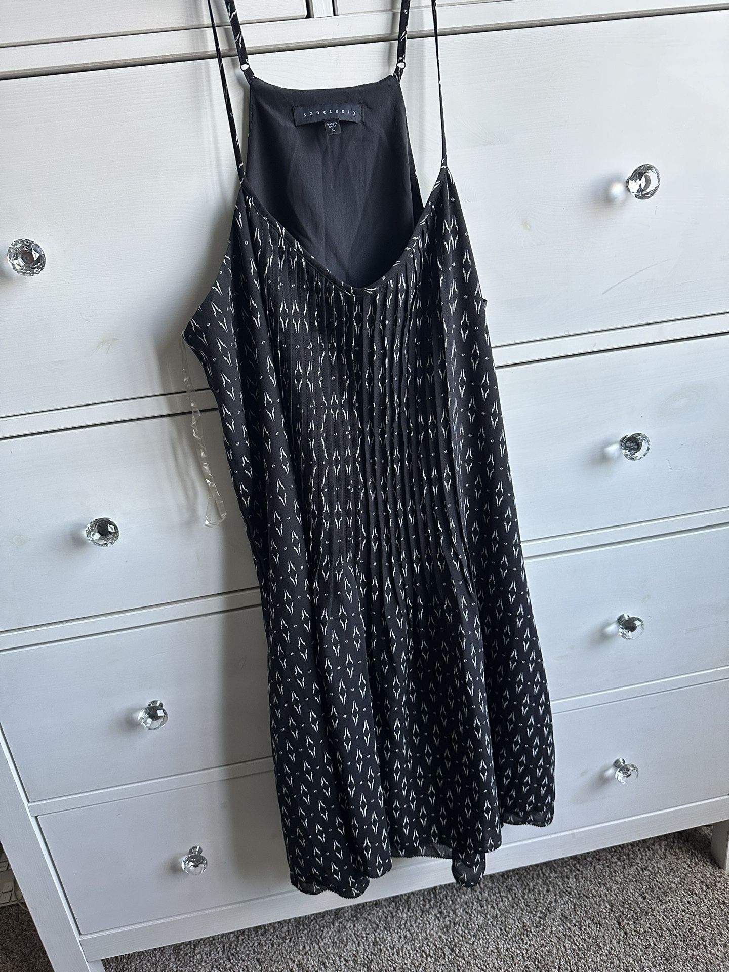 Black Summer Strap Dress