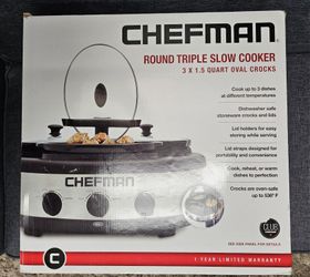 Chefman Triple Slow Cooker
