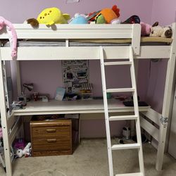 2 Loft Beds With Desk