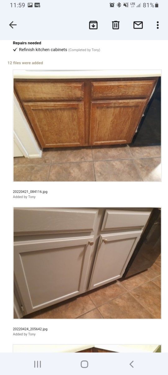 Refinishing In  Cabinets