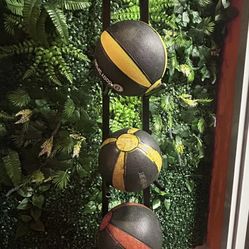 Medicine Balls Set with Vertical Rack
