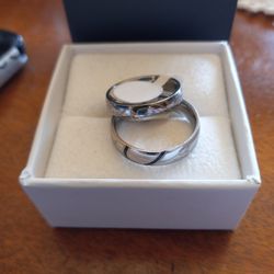 Couple Ring Set Stainless steel Size 9,6