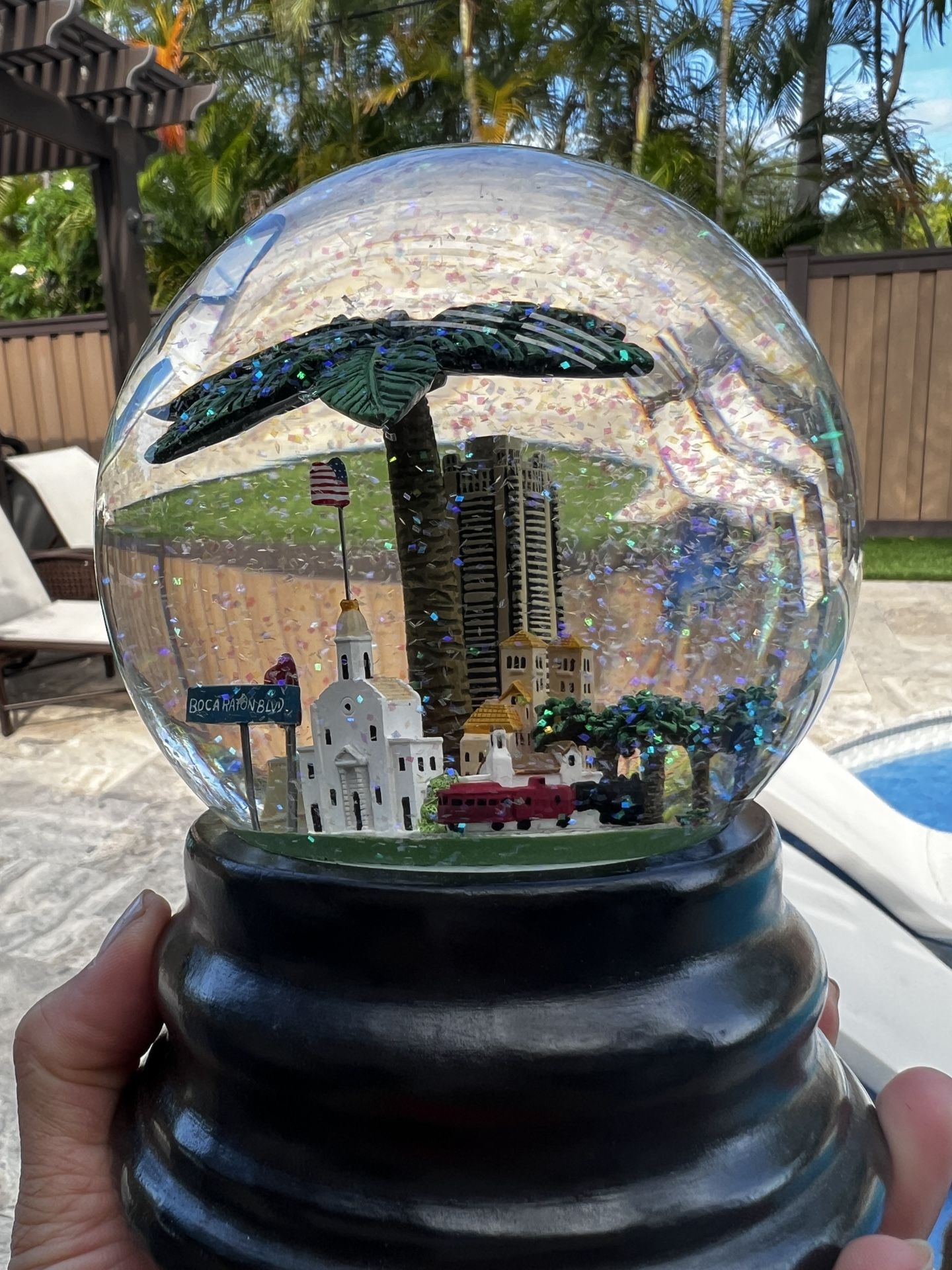 Boca Raton Snow globe from Saks Fifth Ave