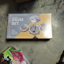 Desktop Drum Set.  Nib 