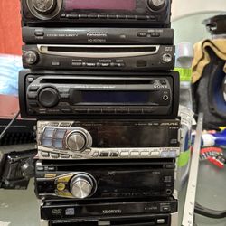 Lot Of 6 Receivers Alpine Kenwood Sony JVC