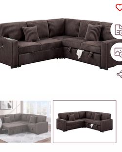 Sectional with Pullout sleep