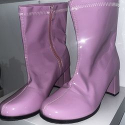 Baby Pink Gogo Boots Size 9