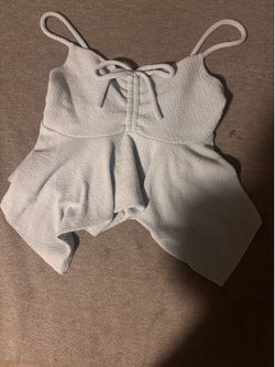 Blue summer top with bow