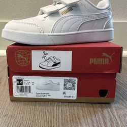 White Puma Shuffle V PS Shoes Kids 12.5