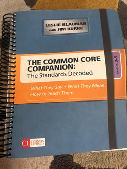 THE COMMON CORE COMPANION: The Standards Decoded