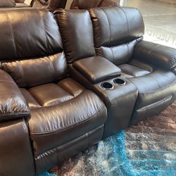 SOFA AND LOVESEAT RECLINING FOR COMBOS. $999!! 6 COLORS FABRICS TO CHOOSE FROM! DELIVERY TODAY! NO CREDIT NEEDED! 