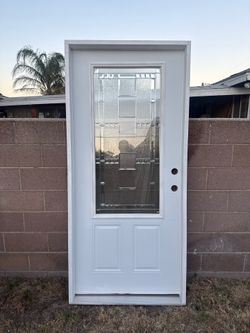 🚪 Brand New Prehung Metal Entry Door – Ready for Installation