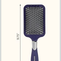 Conair Totally Smooth Ultra Paddle Brush, Wide Detangling Hair Brush with Ball-Tipped Bristles and Flexible Cushion Base, Ideal for Thick Hair
