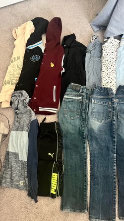 Size 10-12, Mixed Kids Clothing Bundle – Puma, U.S. Polo & More