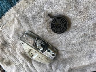 Old car door latch