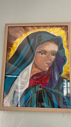 Acrylic Painting of the Madonna