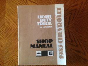 Photo 1983 Chevy - GM Light duty truck shop manual