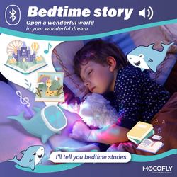 Alarm Clocks for Kids, OK to Wake Sleep Trainer Alarm Clock with 7 Color Night Light & Wake Up Light, Snooze Temperature Detect Bluetooth Speaker Musi