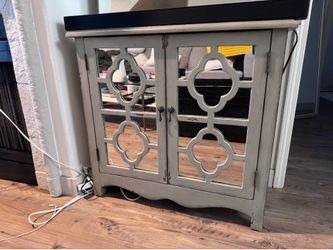Sage entryway cabinet